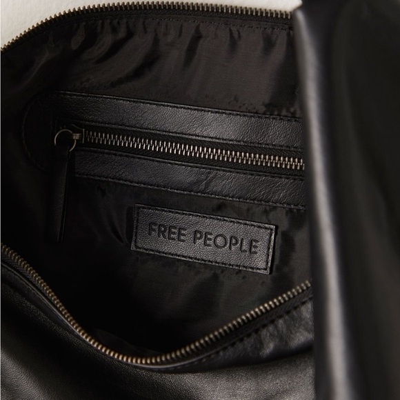 Free people lamb leather real big world shoulder bag - Picture 8 of 11